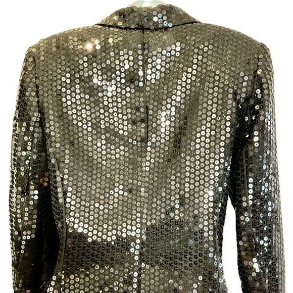 Compagnia Italiana Black Sequin Blazer-Made in Italy- IT42 - Picture 2 of 5